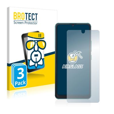 brotect Glass Screen Protector Film Compatible with Cubot Note 8 (3 Pack) - Glass-Foil 9H Protection [Scratch Resistant, High Clarity]