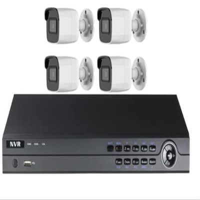 4Channel Four 4MP EXIR Bullets Security Cameras IP KIT
