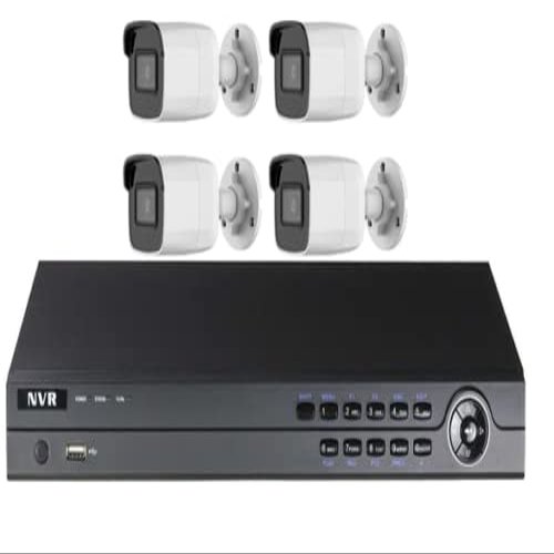 4Channel Four 4MP EXIR Bullets Security Cameras IP KIT