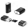 [3 Pack] Card Reader for Android,Micro SD Card to USB Adapter, TF Card Reader with Mini Size for Camera Memory Card Reader, Wansurs Card Reader for PC Laptop (Black) view 1