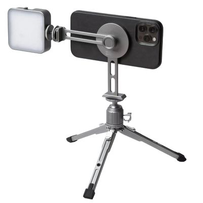 Explorer MX-KIT Magnetic Tripod Phone Mount for MagSafe with Table Top Tripod and LED