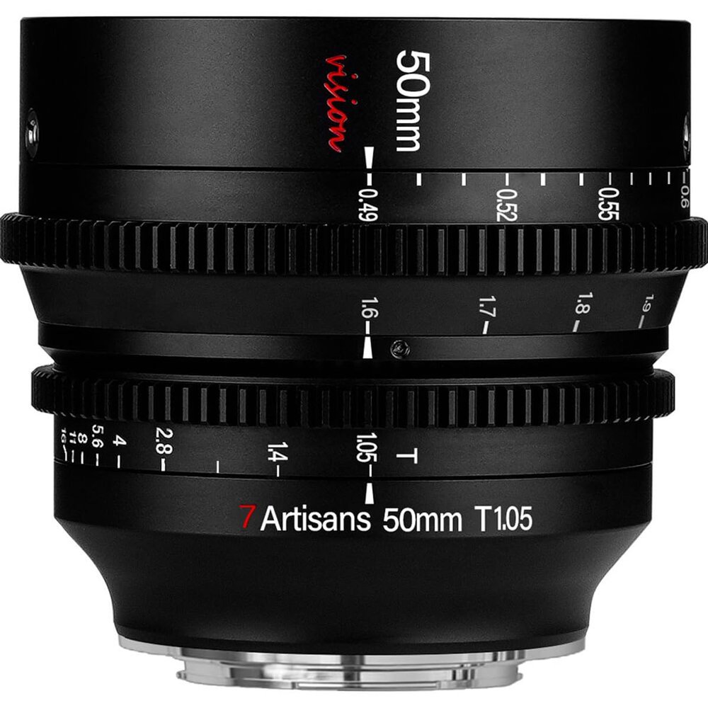 7artisans Photoelectric 50mm T1.05 Vision Cine Lens for Fujifilm X, Black