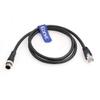 Eonvic M12 to RJ45 Ethernet Cable 4 Pin Male D-Code Cat5e Shielded Waterproof Network Cable Industrial Camera Ethernet/Profinet/IP/EtherCat (2M, Black) view 4
