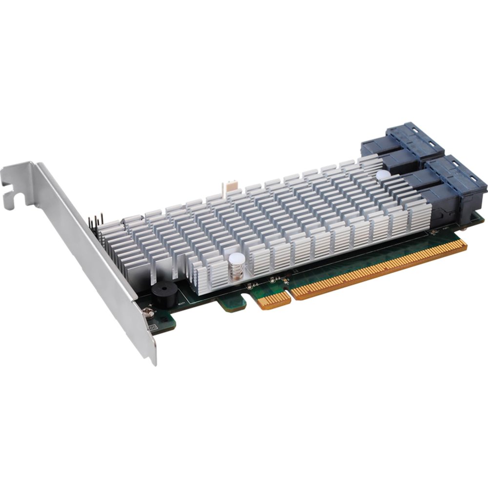 Highpoint Technologies Rocket 1120 - PCIe 3.0 x16 4-Port U.2 NVMe AIC. Unbeatable Peformance (PEX8747); No-Bifurcation Required