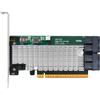 Highpoint Technologies Rocket 1120 - PCIe 3.0 x16 4-Port U.2 NVMe AIC. Unbeatable Peformance (PEX8747); No-Bifurcation Required view 2