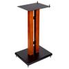 Monolith 18in Cherry Wood Speaker Stand with Adjustable Top Plate, Cherry (Each) Hold Speakers Weighing Up to 75 Pounds, Perfect for Center or Bookshelf Speakers view 1