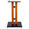 Monolith 18in Cherry Wood Speaker Stand with Adjustable Top Plate, Cherry (Each) Hold Speakers Weighing Up to 75 Pounds, Perfect for Center or Bookshelf Speakers view 3