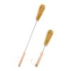 UPTALY 24 inch Extra Long Bristle Brush with 15 inch Bottle Brush, Beech Wood Handle, Bendable Washing Brush with Extended Handle, Big Water Jar Brush with Stainless Steel Pole view 1