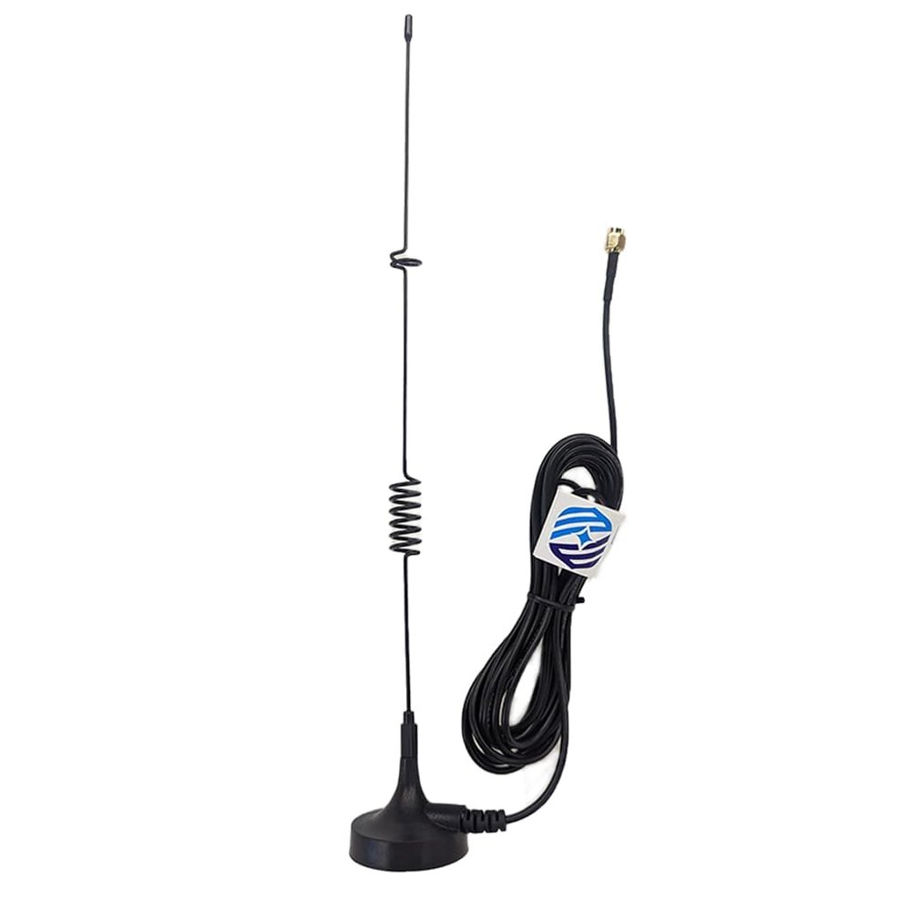 Maswell Cellular 4G LTE 3G GSM Whip Antenna 800 900 1800 2100 MHz 5dBi Magnet Mount SMA Male Small Magnet Base