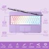 Keyboard Case for iPad Air 13 inch (M4/M3/M2) & iPad Pro 13, iPad Pro 12.9 (6th/5th/4th/3rd Gen),7 Modes Rainbow Backlit,Wireless Multi-Touch Trackpad,360 Rotatable Protective Case with Pencil Holder view 4