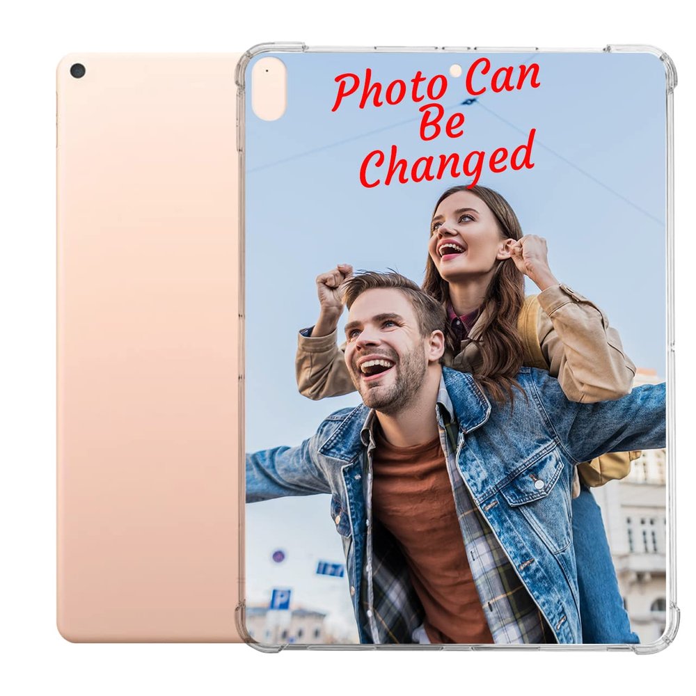 mozitify Personalized Case for iPad Pro 9.7 inch 2016, Bumper Photo Case for iPad Pro Anti-Scratch Reinforced Corners Full Body ProtectionCustom Present for Women Men Boys Girls, Clear