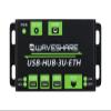 Waveshare Industrial Grade Multifunctional USB HUB Extending 3X USB Ports + 100M Ethernet Port Suitable for Industrial/Office Environments Requiring Higher Level Device and Network Connection view 1