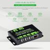 Waveshare Industrial Grade Multifunctional USB HUB Extending 3X USB Ports + 100M Ethernet Port Suitable for Industrial/Office Environments Requiring Higher Level Device and Network Connection view 3