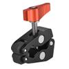 Andoer Crab Pliers Clip Super Clamp with 1/4" & 3/8" Screw Hole, Orange view 2