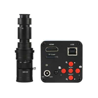 38MP 2K 1080P 1/3 Inch Digital Video HDMI Microscope C-Mount Camera & 500X C-Mount Lens For Phone PCB CPU Repair