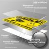 iSYFIX Smile You're on Camera Reflective Signs for Business  1 Pack 14x10 Inch  100% Rust Free .040 Aluminum Sign, Laminated for UV, Weather, Fade Resistance, Security Camera Sign for Home, CCTV view 3