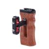 FEICHAO Universal Camera Cage Side Handle for Handle Grip 1/4 Screw Cold Shoe Micro Video Flash Light (Wooden) view 1