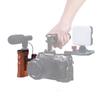 FEICHAO Universal Camera Cage Side Handle for Handle Grip 1/4 Screw Cold Shoe Micro Video Flash Light (Wooden) view 3
