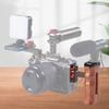 FEICHAO Universal Camera Cage Side Handle for Handle Grip 1/4 Screw Cold Shoe Micro Video Flash Light (Wooden) view 4