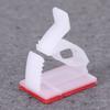VICASKY 300pcs Adjustable Acrylic Wire Clips for Self-Adhesive Organizers for Use Compatible White view 4