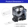 USUPERINK 2 Pack Compatible for Dymo D1 Label Tape 45800 S0720820 Refill Black on Clear 3/4 inch x 23 feet Labeling Tape for LabelManager 300 350 350D 360D 400 420P 450 450D 500TS 3M Label Maker view 2