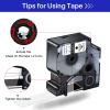 USUPERINK 2 Pack Compatible for Dymo D1 Label Tape 45800 S0720820 Refill Black on Clear 3/4 inch x 23 feet Labeling Tape for LabelManager 300 350 350D 360D 400 420P 450 450D 500TS 3M Label Maker view 4