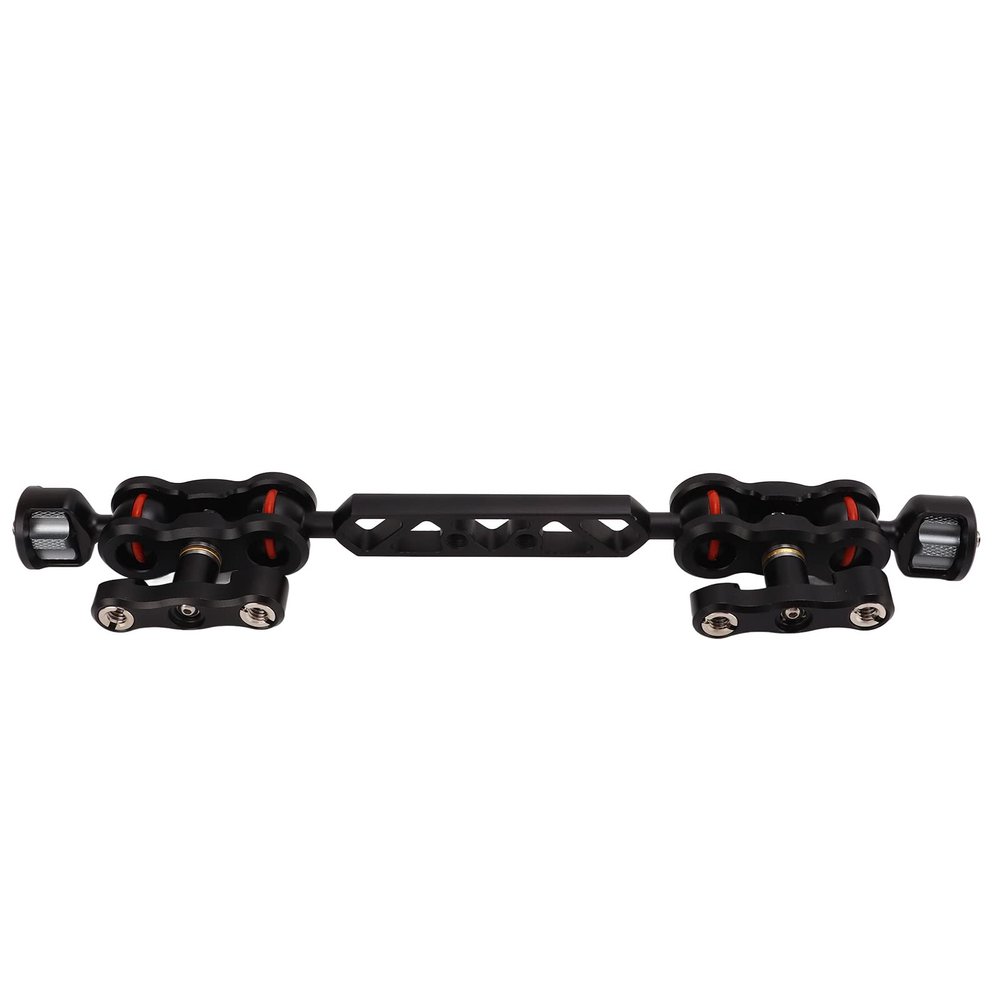 11 inch Extended Magic Arm,Aluminum Alloy Adjustable Articulating Ball Head Extension Bar Extension Rod Fixing 1/4 inch 3/8 inch Mount Bracket, for Camera Monitor LED Light Microphone