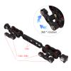 11 inch Extended Magic Arm,Aluminum Alloy Adjustable Articulating Ball Head Extension Bar Extension Rod Fixing 1/4 inch 3/8 inch Mount Bracket, for Camera Monitor LED Light Microphone view 4