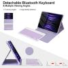 CC Store Keyboard Case for iPad Air 11-inch (M2) 2024,for iPad Air 5th/4th Gen,for iPad Pro 11" 4th/3rd/2nd/1st Gen,Detachable Bluetooth Keyboard and Pencil Holder,Multi-Angle Adjustment(Purple) view 3