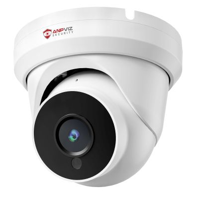 Anpviz 4MP PoE IP Turret Camera with Microphone/Audio, IP Security Camera Outdoor Indoor, Night Vision 50ft, Waterproof IP66, 110 Wide Angle 2.8mm Lens, 24/7 Recording, NDAA, IPC-D3240W-S (U Series)
