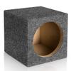 Facmogu 6.5in Gray Carpet Speaker Enclosure, Subwoofer Driver Enclosure with Ports for DIY Car or Truck Audio Custom, Car Subwoofer Box with Sound-Absorbing Cotton & Premium Carpeted Finish view 1