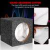 Facmogu 6.5in Gray Carpet Speaker Enclosure, Subwoofer Driver Enclosure with Ports for DIY Car or Truck Audio Custom, Car Subwoofer Box with Sound-Absorbing Cotton & Premium Carpeted Finish view 3