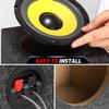 Facmogu 6.5in Gray Carpet Speaker Enclosure, Subwoofer Driver Enclosure with Ports for DIY Car or Truck Audio Custom, Car Subwoofer Box with Sound-Absorbing Cotton & Premium Carpeted Finish view 4