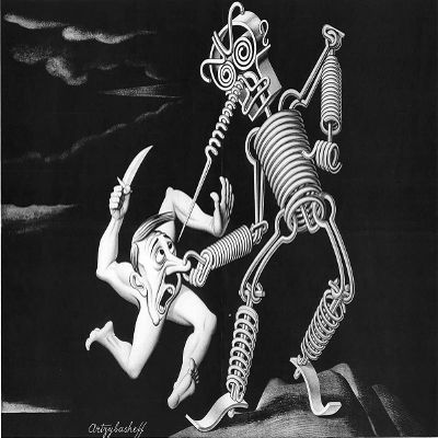 Boris Artzybasheff : German War on Hitler : Archival Quality Art Print