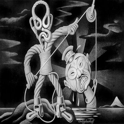 Boris Artzybasheff : Hang Hideki Tojo : Archival Quality Art Print
