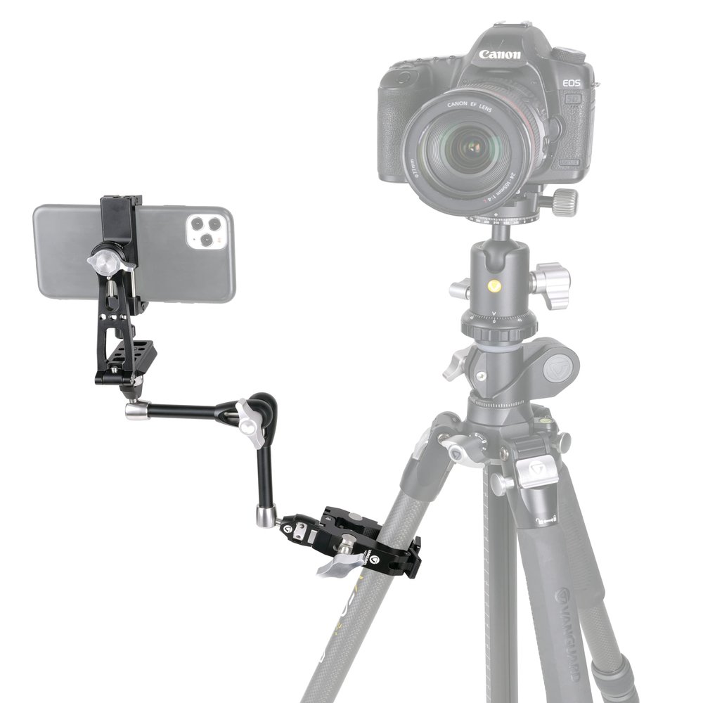 Vanguard VEO CP-65 Kit Includes Clamp, Tripod Support Arm, and Smart Phone Holder