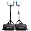 Dracast LED500 Plus Series Daylight 2 Light Kit with V-Mount and Gold Mount Battery Plates and Light Stands view 2