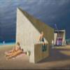 Jeffrey Smart : Sunbathers At Construction Site : Archival Quality Art Print view 1