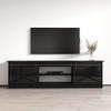 Meble Furniture Granero 01 Modern TV Stand High-Gloss Storage Console Fits TVs up to 90", 63.5" W x 15.7" D x 19.7" H Black view 1