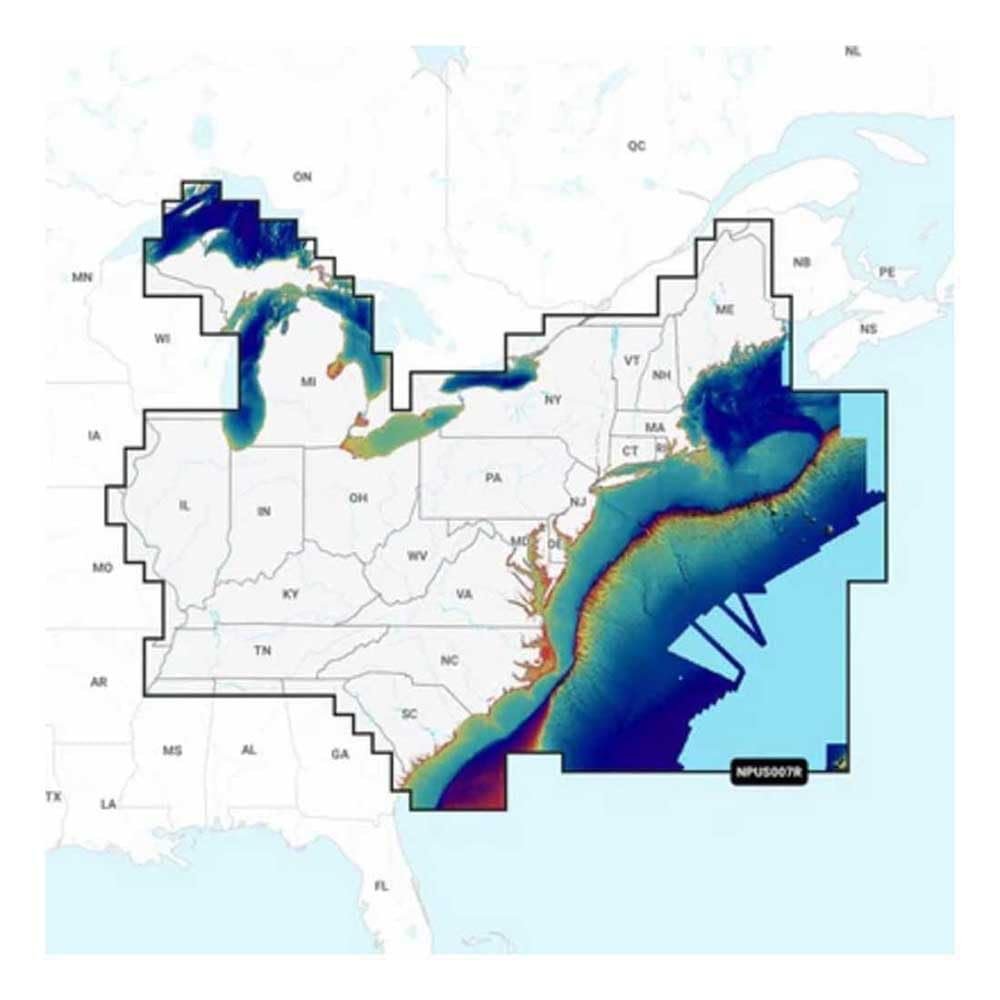 Navionics Garmin 010-C1370-40 U.S. East Platinum+ microSD/SD Card NPUS007R, Black