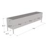 Meble Furniture Hexa 01 Modern TV Stand  High-Gloss Finish  Storage Cabinets, Fits TVs up to 85", 63.8 x 15.7 x 23.6 in  Black view 2
