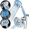 Hotel Spa 5-in-1 Aquassage - High Pressure 76-mode Shower Head, Combo, Hand Shower, Body Brush & Hair Brush in One With Two Brackets, Extra-long 6 foot Stainless Steel Hose & Brush Head Holder view 1
