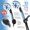 Hotel Spa 4-in-1 Aquassage - High Pressure 10-Mode Shower Head, Hand Shower, Hydro Body Brush & Hair Brush in One with Two Brackets, Extra Long 6 Foot Stainless Steel Hose & Brush Head Holder view 3