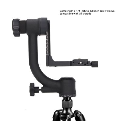 Cantilever Rotating Ball Head, 360 Degree Vertical Directional Cantilever Rotating Tripod Ball Head with 1 4 3 8in Interface,Tripods Monopods Camcorder for Outdoor Bird Wildlife Photography