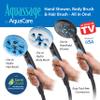 Hotel Spa 5-in-1 Aquassage High Pressure 76-mode Shower Head, Combo, Hand Shower, Body Brush & Hair Brush in One With Two Brackets, Extra-long 6 foot Stainless Steel Hose & Brush Head Holder view 4