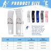 Yinder 3 Pairs Sports Volleyball Arm Sleeves for Youth Volleyball Wrist Guard Protection Pads and Thumbhole(S-10inch Length,Blue, White, Black,) view 2