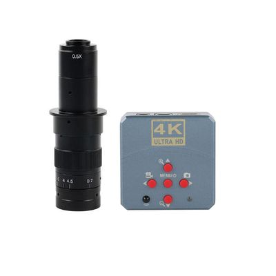 23MP 4K 1080P Ultra HD USB HDMI Digital Video Microscope Camera & 180X C-Mount Lens