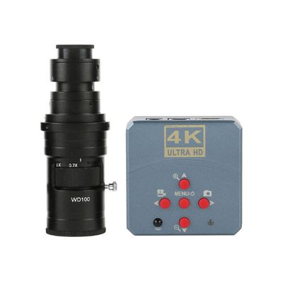 23MP 4K 1080P Ultra HD USB HDMI Digital Video Microscope Camera & 200X C-Mount Lens
