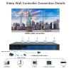 ICUIXIAN UHD Video Wall Controller 3x3 4K60Hz HDMI2.0(HDCP2.2) 9-Channel 3x3 TV Wall Controller with 18 Splicing Modes, 180 Degree Rotate, 1HDMI+1DP Input UHD Display, 3.5MM Audio,Edge Blending view 2