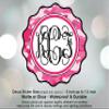 2 Pack Monogram Personalized Pink Camo Pattern Printed Car Decal, Tumbler Decal, Laptop Sticker, Waterproof view 2